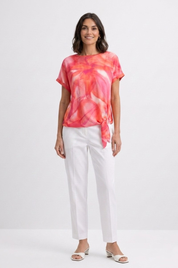 Брюки зауженные укороченные