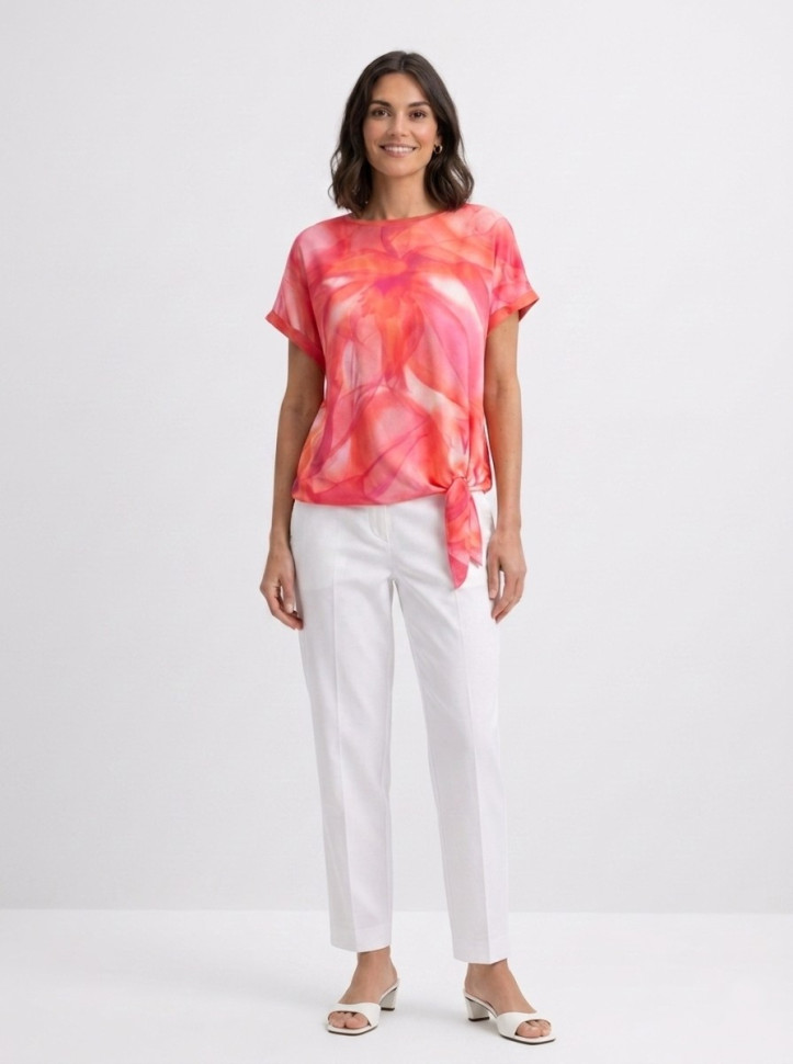 Брюки зауженные укороченные