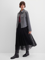 Юбка миди из сетчатой ткани