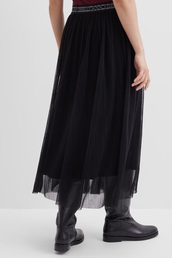 Юбка миди из сетчатой ткани