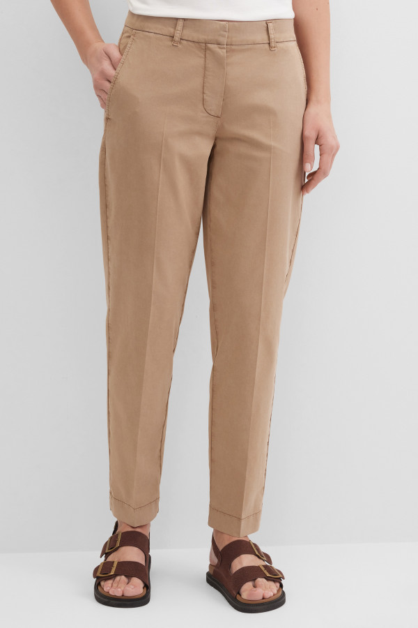 Брюки зауженные укороченные со стрелками