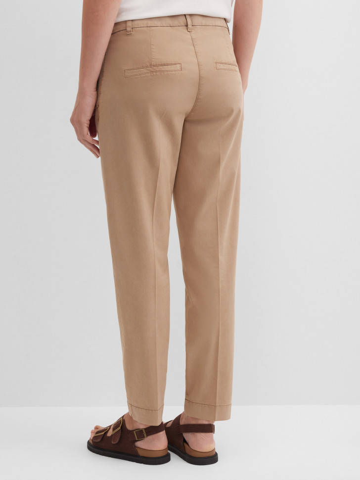 Брюки зауженные укороченные со стрелками