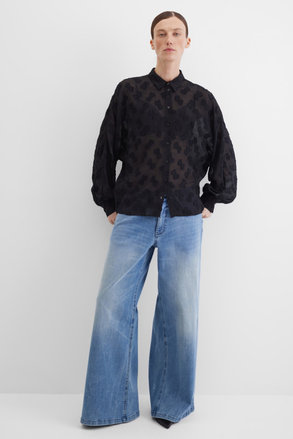 Блузка с длинным рукавом