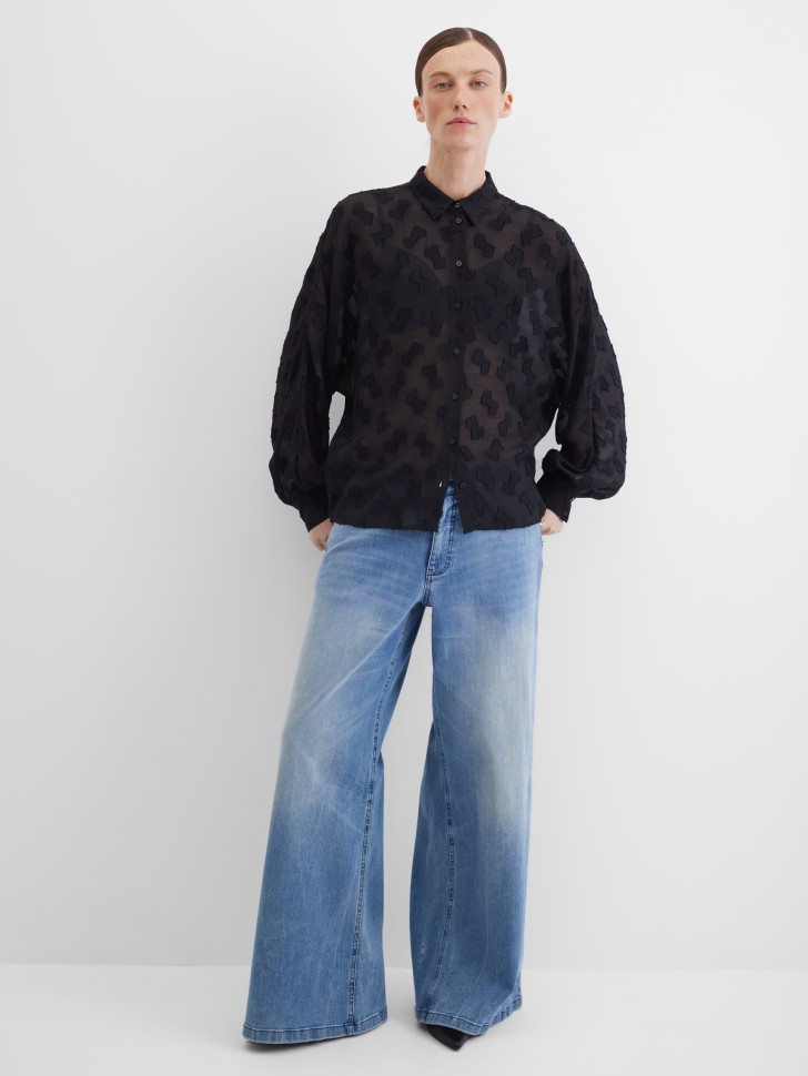 Блузка с длинным рукавом