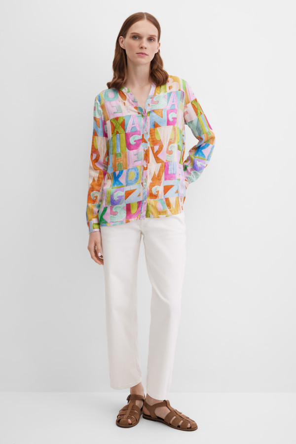 Блузка с длинным рукавом