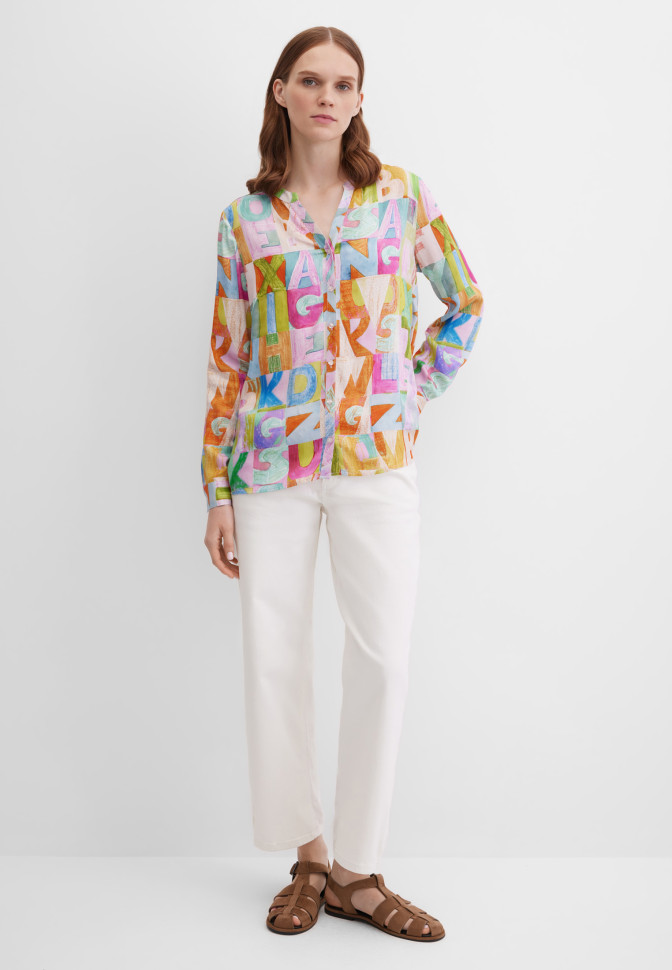 Блузка с длинным рукавом