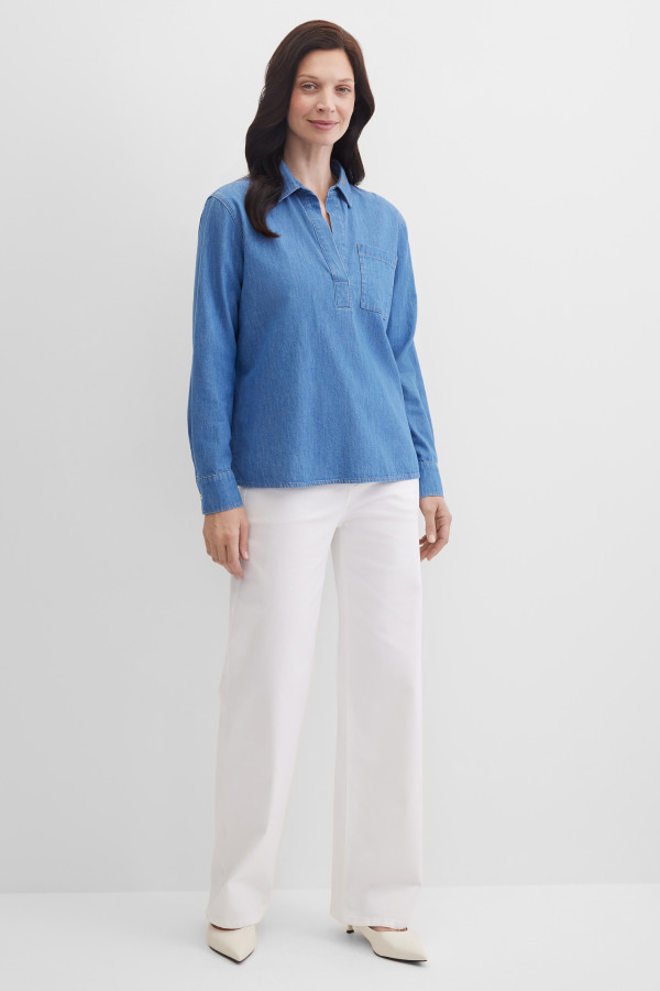 Блузка из денима