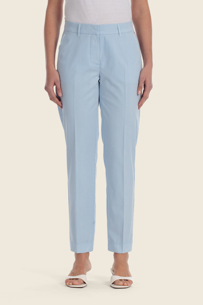 Брюки зауженные укороченные