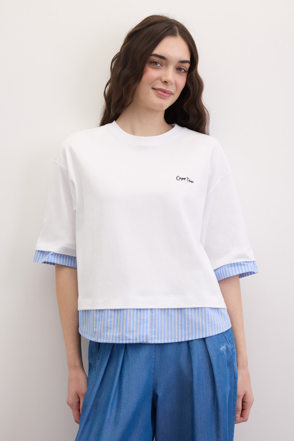 Футболка с рисунком на спине