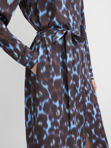 Платье-рубашка макси