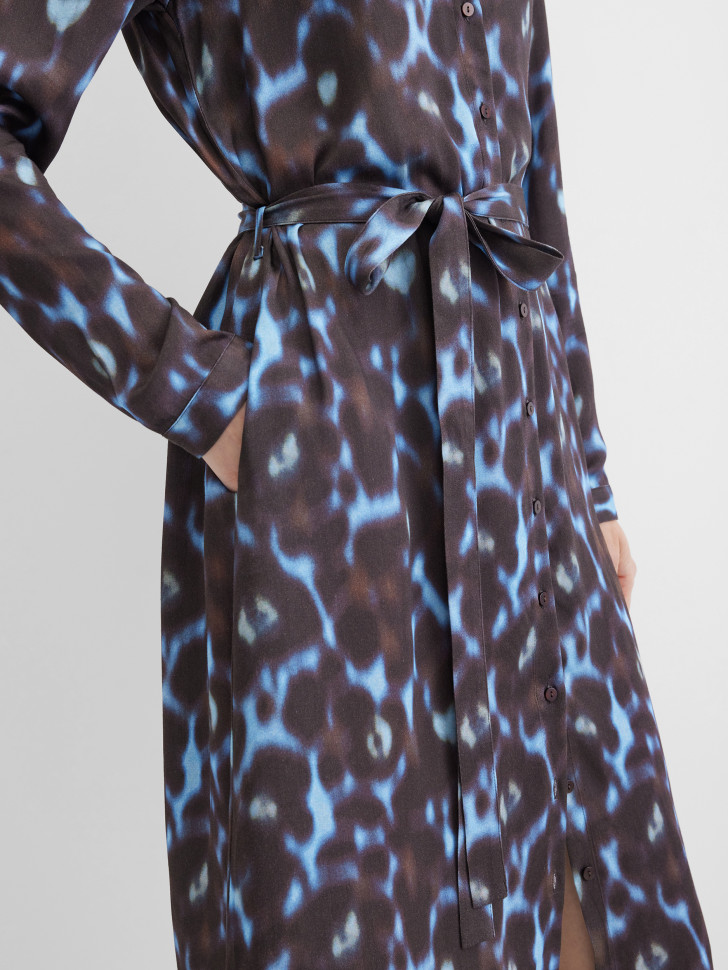 Платье-рубашка макси