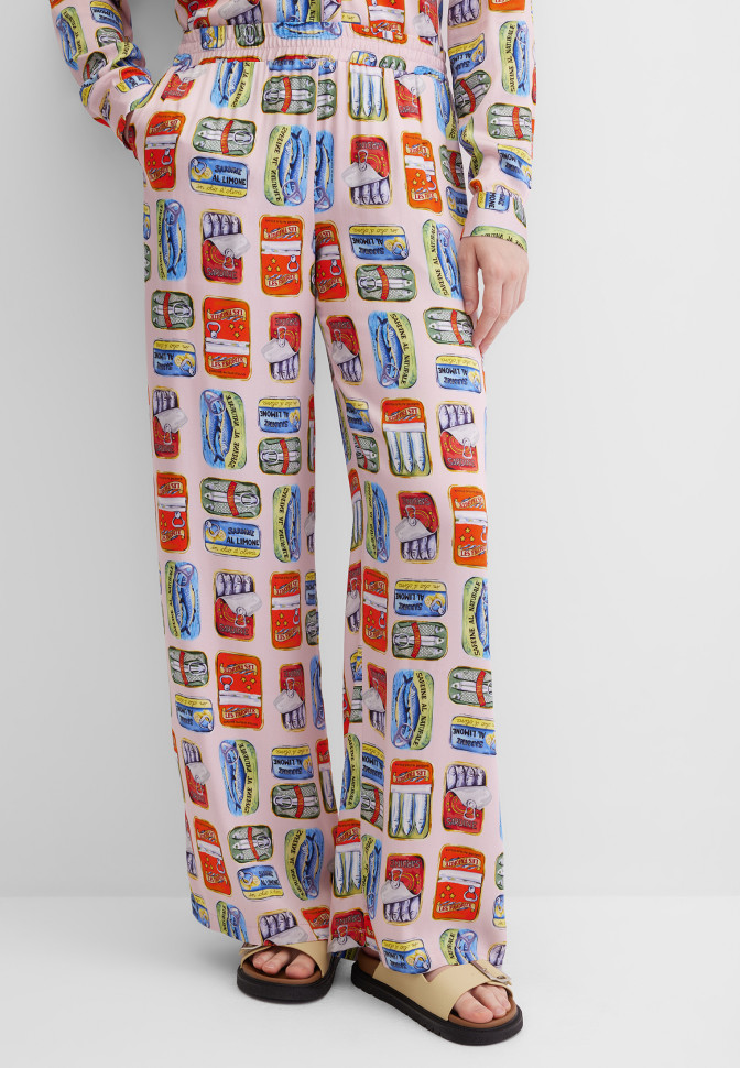 Брюки широкие