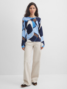 Джемпер с абстрактным принтом