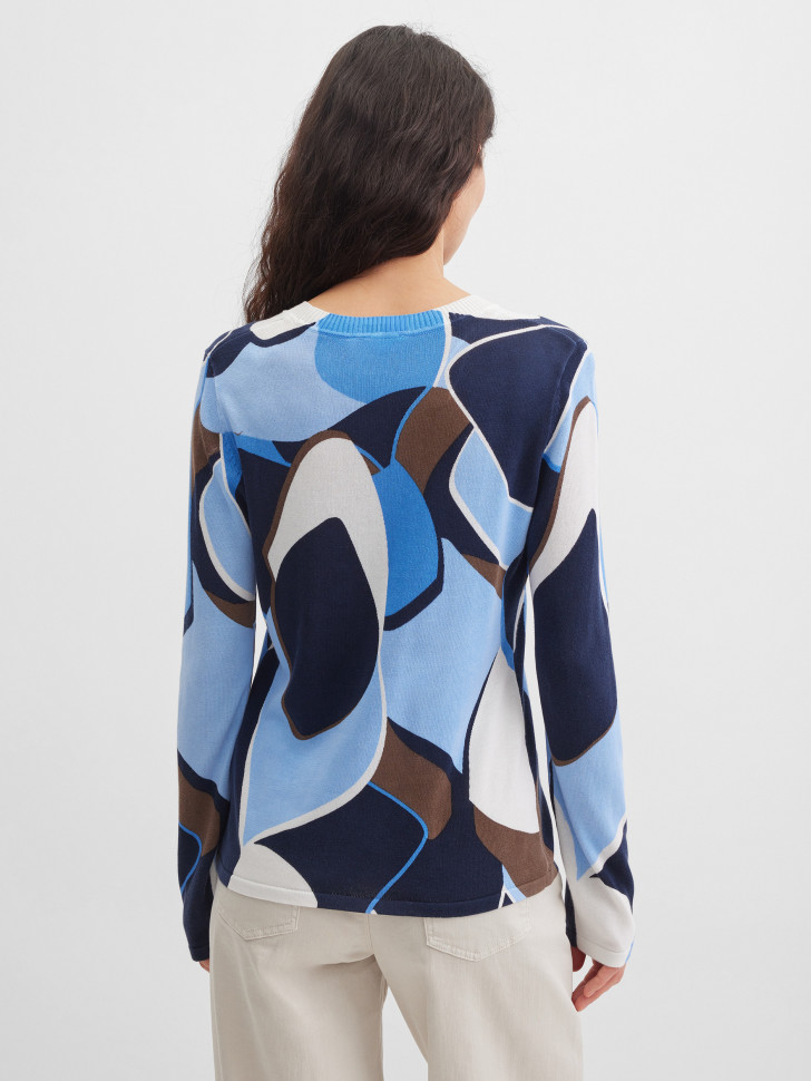 Джемпер с абстрактным принтом