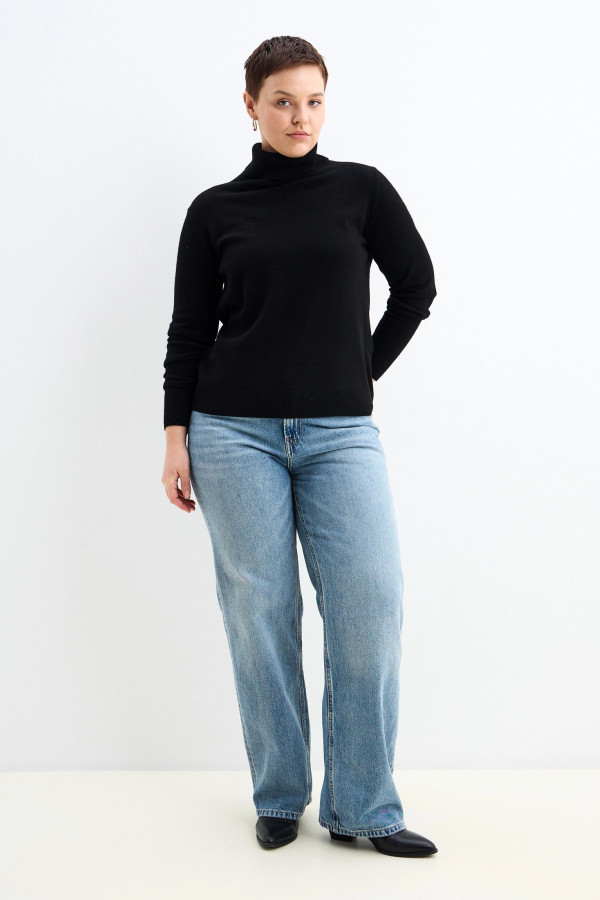 Водолазка прямого кроя