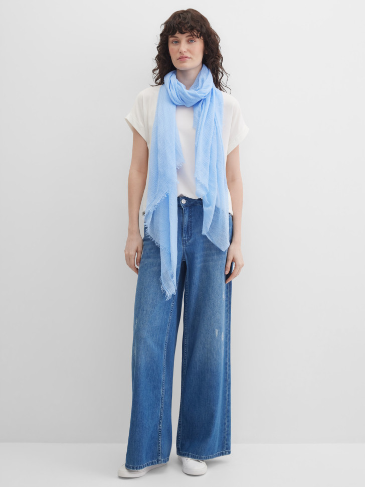 Шарф с бахромой