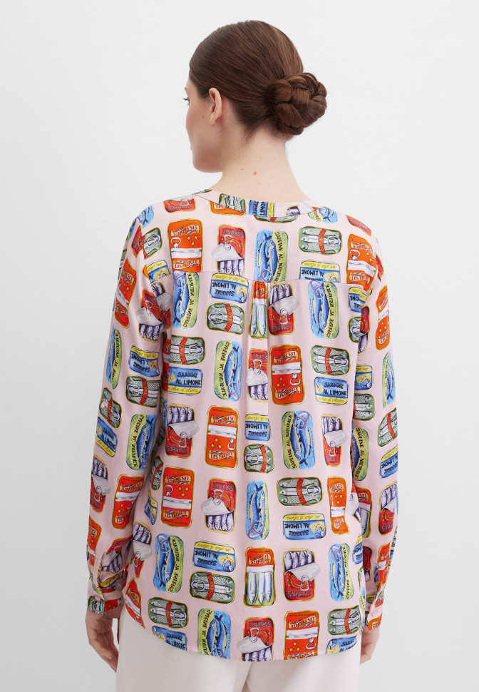 Блузка с длинным рукавом