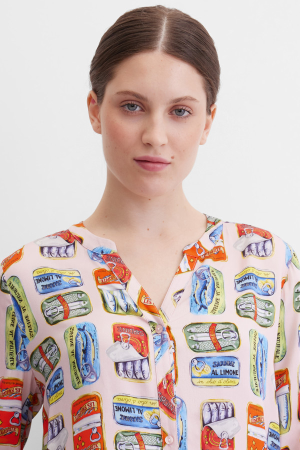 Блузка с длинным рукавом