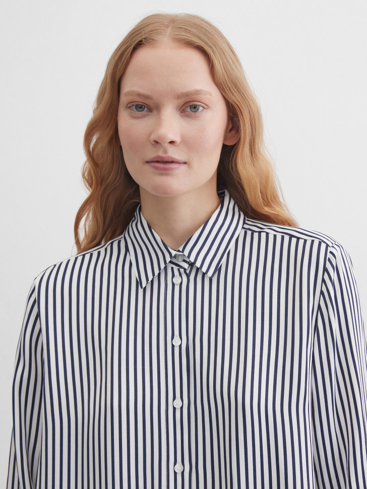 Блузка свободная в полоску