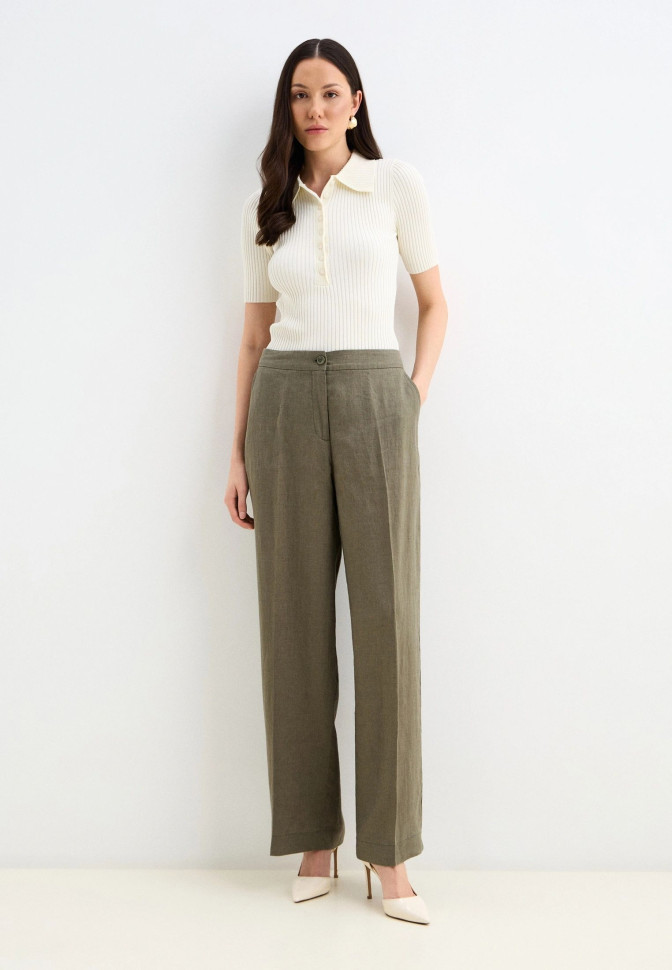 Брюки изо льна