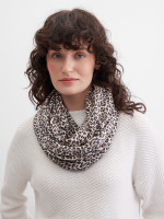 Шарф трикотажный с леопардовым принтом