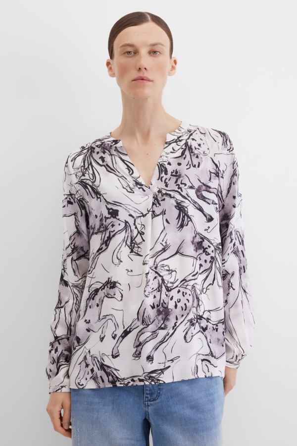 Блузка с длинным рукавом