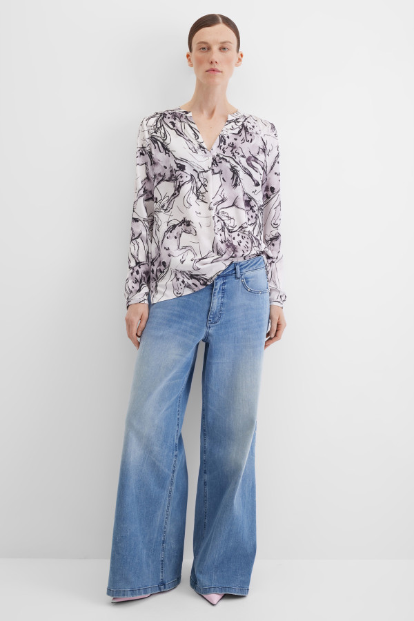 Блузка с длинным рукавом