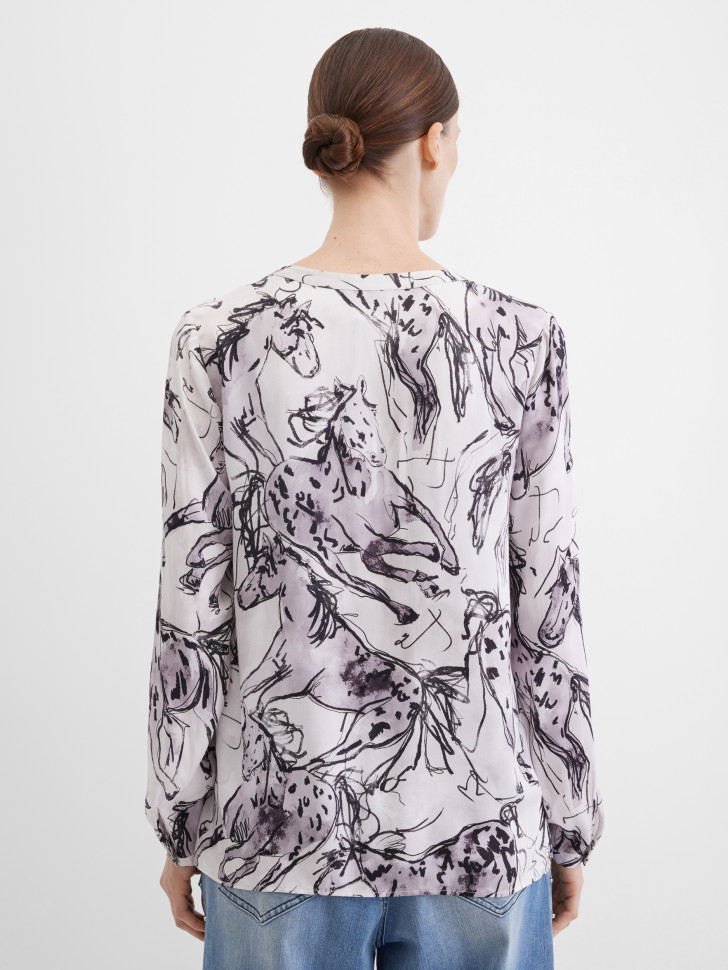 Блузка с длинным рукавом