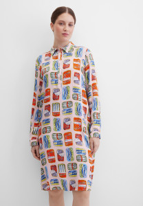 Платье-рубашка миди