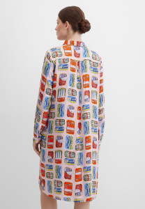 Платье-рубашка миди