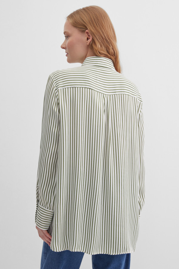 Блузка свободная в полоску