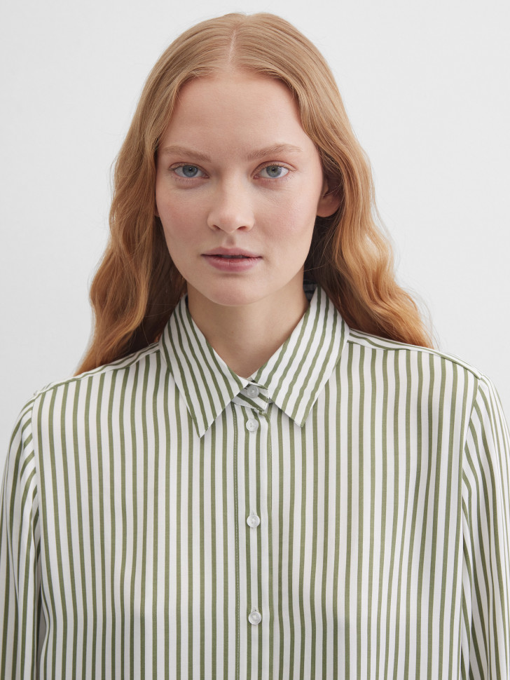 Блузка свободная в полоску