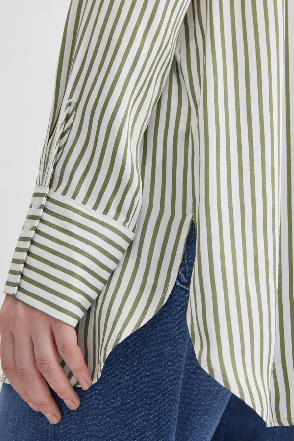 Блузка свободная в полоску