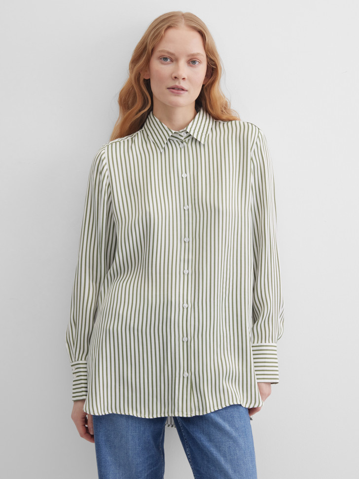 Блузка свободная в полоску