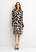 Платье с леопардовым принтом