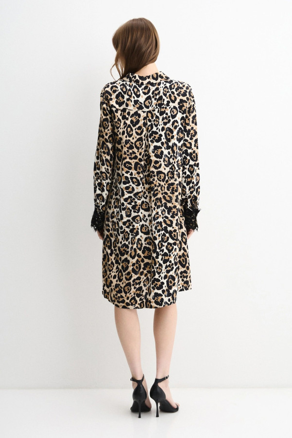 Платье с леопардовым принтом