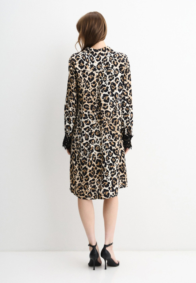 Платье с леопардовым принтом