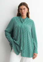 Блузка с бантом в полоску