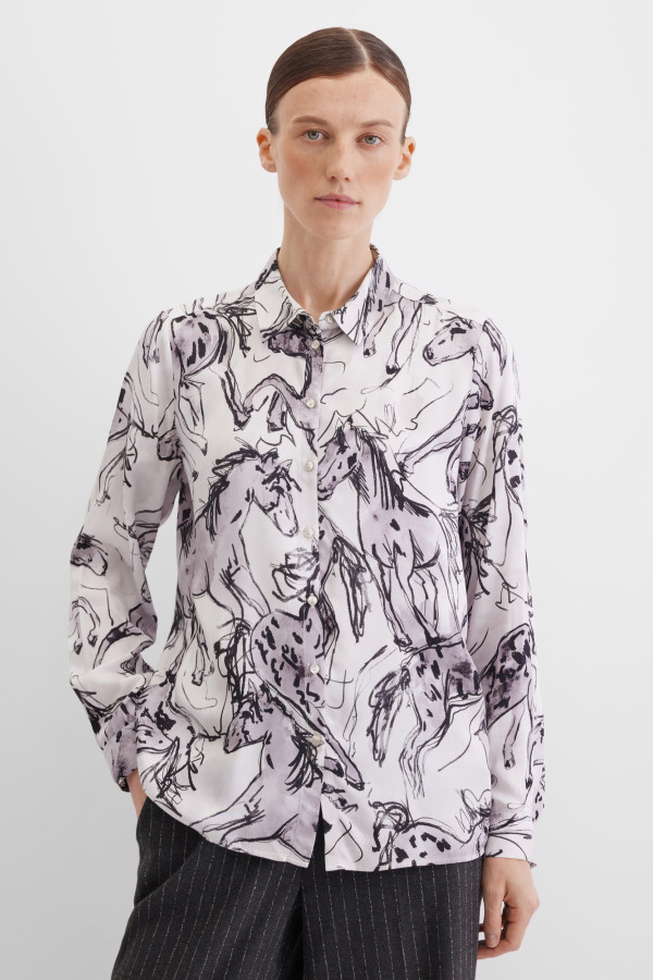 Блузка с длинным рукавом