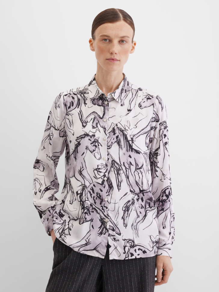 Блузка с длинным рукавом