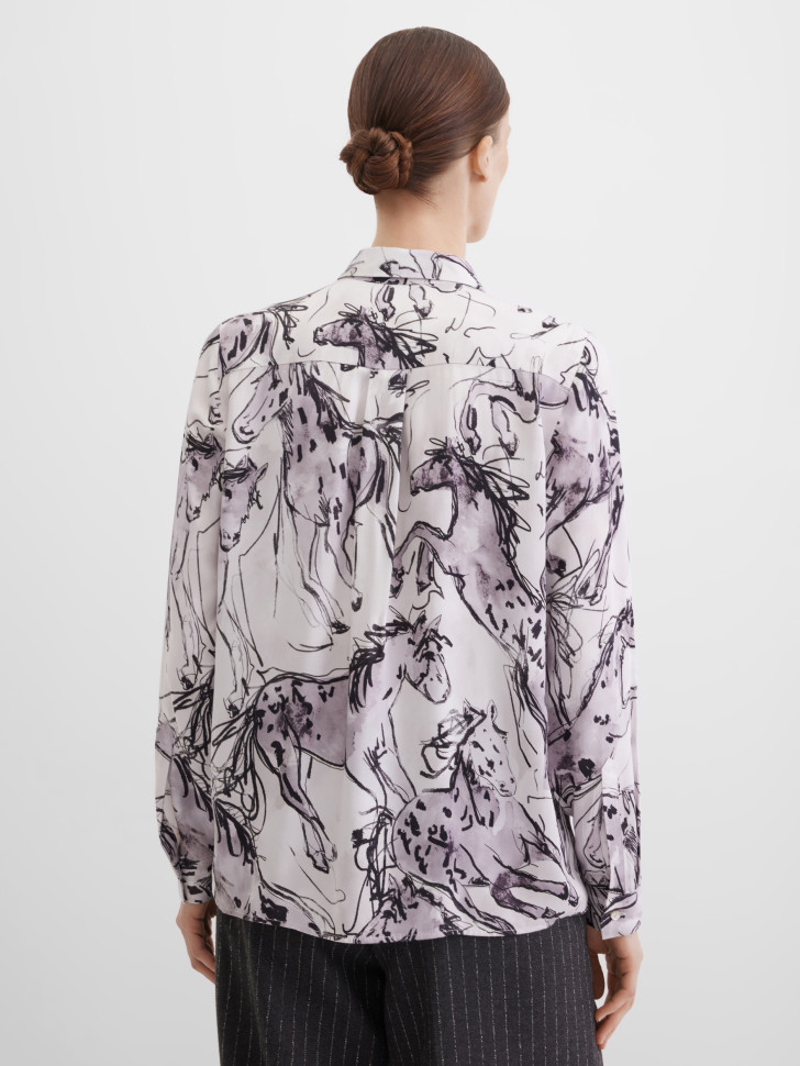 Блузка с длинным рукавом