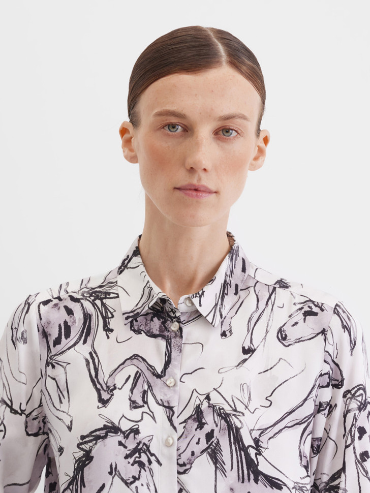 Блузка с длинным рукавом