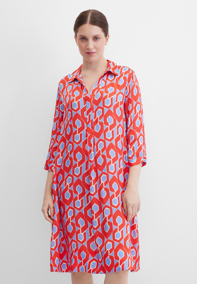 Платье-рубашка миди