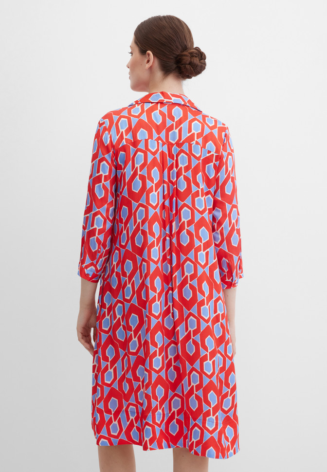 Платье-рубашка миди