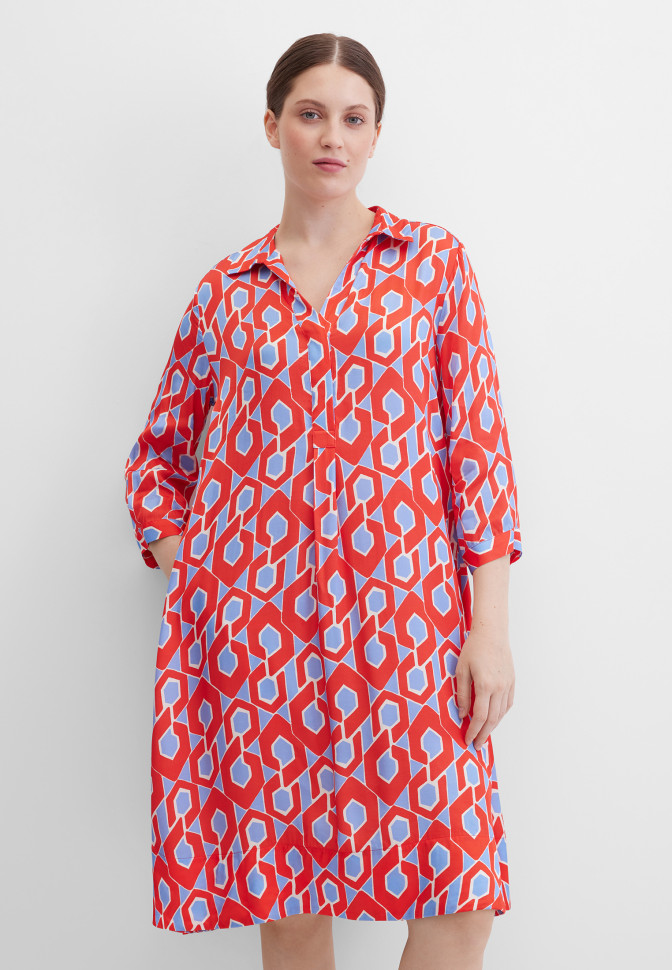 Платье-рубашка миди