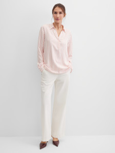 Рубашка свободная в полоску