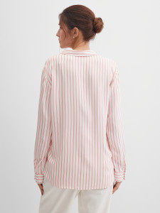 Рубашка свободная в полоску