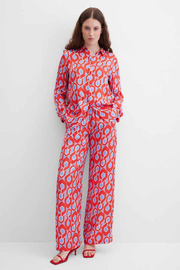 Брюки широкие