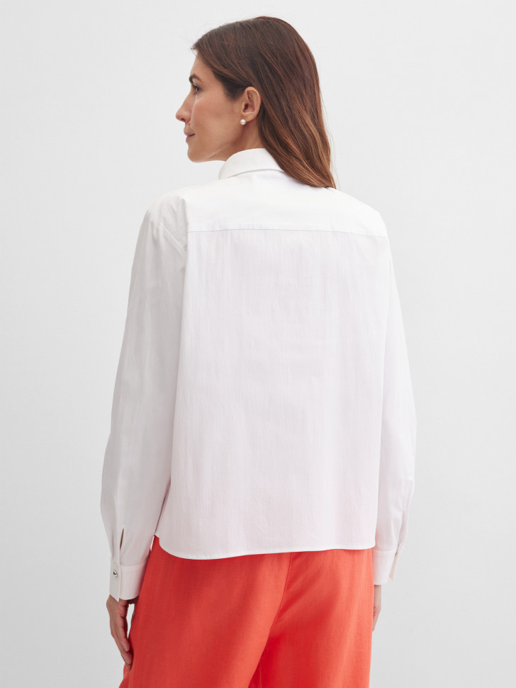 Блузка со складками плиссе