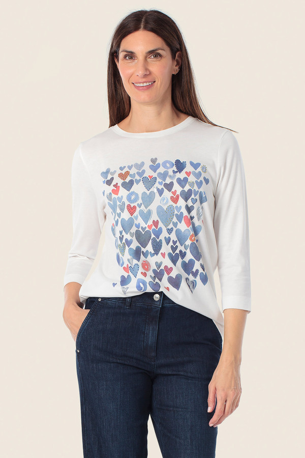 Лонгслив с рукавами 3/4